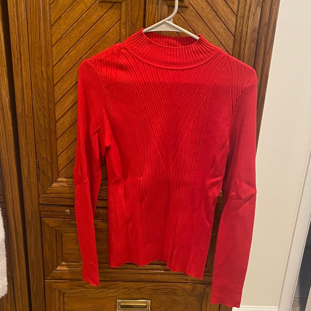 INC International Concepts Red Sweater